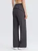 Pantalones atléticos de talla grande para mujer, de cintura alta, control de abdomen, corte holgado, adelgazantes, pierna recta, adecuados para correr, yoga y fitness, secado rápido