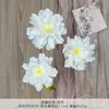 Ramo de Flores Artificiales de Peonía e Hibisco, Flores de Seda Hechas a Mano para Decoración de Bodas y Arreglos de Paisaje