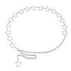 Joyería Transfronteriza Europea y Americana, Cadena Corporal Decorativa de Estrella Hueca Personalizada para Mujer, Accesorio de Cintura, Cadena de Cintura de Moda Simple y Versátil