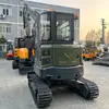 Excavadora de 4 Toneladas para Exportación de Comercio Exterior Excavadora de Minería y Relleno de Tierra con Motor Importado de Tres Cilindros Refrigerado por Agua Equipada con Cabina