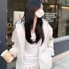 Jaqueta Suéter de Lã Vermelha para Mulheres 2026 Novo Modelo Edição Limitada Ano Novo Chinês Ano do Zodíaco Estilo Coreano Top Casual Cardigã