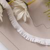 Punto 1.0/1.5cm diadema tocado pulsera hilo de nieve encaje decorativo blanco elástico unilateral hongo banda elástica