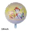 Comercio Exterior Paw Patrol Globo de Película de Aluminio 18 pulgadas Dibujos Animados Paw Patrol Pequeño Grava Archie Tiantian Globo Venta al por Mayor