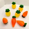 Accesorios de Resina de Fruta de Piña Estéreo Simulada Accesorios para Joyería DIY de Zanahoria Juguetes de Comida en Miniatura Adornos de Micro Paisaje