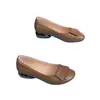 Mocasines de piel suave para mujer, nuevo modelo otoño 2026, punta redonda, cómodos, ligeros, versátiles, suela suave, antideslizantes, boca poco profunda, zapatos para mamá