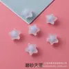 Cuentas de estrella de cinco puntas de acrílico transparente esmerilado de 16 mm con interior de color, para pulseras de bricolaje para niños, fabricante de accesorios de joyería