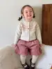 (8.31 Novedades) Conjunto de Niña Otoño 2026 Nuevo Suéter de Punto y Pantalones para Niños Ropa de Bebé