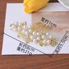 Pente de Strass Pérola com Decoração de Flor Acessório de Cabelo para Noiva Pente para Sessão de Fotos de Casamento Pente com Inserção de Pérola Atacado