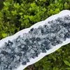 Adornos de Grava de Cristal de Alambre de Acero Azul Natural Fragmentos de Cristal Azul para el Cabello Cristal de Cabello Azul Piedra Desmagnetizadora Piedra Decorativa para Acuario