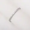 Pulsera de Zirconia de una Sola Capa Europea y Americana Nueva Joyería para Mujer, Lujo Ligero, Simple y a la Moda, Llena de Diamantes, Joyería de Mano Brillante con Pedrería al por Mayor
