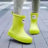 Botas de Lluvia Estilo Japonés para Mujer, Elegantes Zapatos de Agua de Caña Media, Botines Antideslizantes para Lavar el Coche, Lavandería y Uso Doméstico