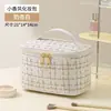 Bolsa de Cosméticos de Viaje Portátil de Alto Valor Estilo Francés Pequeño Bolsa de Gran Capacidad de Mano para Artículos de Tocador Maquillaje Bolsa de Almacenamiento