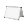 Quadro Branco Magnético Apagável a Seco Tipo A Dobrável Triangular Autoportante Estrutura de Alumínio Quadro de Escrita para Mesa Fabricante Transfronteiriço Personalizado