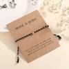 Pulsera 2020 nueva europea y americana de acero inoxidable y cuerda de algodón, simple, ajustable, cuerda de mano, joyería para mujer al por mayor, exclusiva transfronteriza