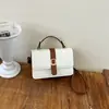 Bolso pequeño cuadrado de moda estilo coreano para mujer de este año, nueva colección otoño 2026, bolso de hombro color block patchwork, bolso cruzado para el trabajo