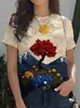 Fabricante Direto de Camisetas Femininas de Manga Curta com Estampas 3D, Feitas Sob Medida de Acordo com Seus Designs, Milhares de Estilos para Escolher, Dropshipping Disponível, Fornecimento Estável