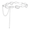 Amazon Diseño Creativo Cadena Ajustable para Mujer con Forma Única de Metal Cadena Gruesa para la Cintura Moda Simple Accesorio para el Trabajo