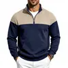 Sudadera cruzada nueva 2026 para hombre con forro de polar y cremallera diagonal, prenda exterior casual con capucha de otoño e invierno, corte holgado
