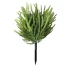 Planta Verde Artificial de Aguja de Pino Simulada para Plantar en el Suelo Decoración de Hoja de Ciprés Decoración de Jardín Exterior Arreglo de Flores en Maceta Decoración de Jardinería Exterior