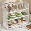 Estante Multicapa para Especias y Tazas de Encimera de Cocina, Organizador de Escritorio, Estante para Snacks de Mesa de Comedor, Portavasos para Sala de Estar