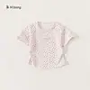 Frete grátis Huzhou Zhili roupas infantis, camiseta infantil de manga curta com estampa total para meninas, nova moda de verão para bebês