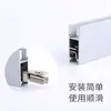 Polea para Puerta de Vidrio de 5 mm Gabinete Vitrina Rodillo para Puerta Deslizante Acero Inoxidable Rueda de Cobre Estantería Rueda para Puerta Deslizante de Vidrio