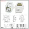 Certificado Ccc Categoria 2 Ac-01A Branco Interruptor de 2 Pinos Proteção Sem Luz Fusível Três-em-Um 0,05kg Tomada Central Db-14-01