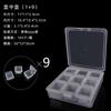 Caja de Set de Producto Nuevo Caja de Almacenamiento de Plástico Transparente Caja de Herramientas para Cuentas de Arroz y Diamantes Caja de Almacenamiento para Accesorios Pequeños Caja Ensamblable
