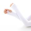 Manga de hielo, manga de seda helada, protección solar, manga larga, protección UV de verano para mujer, manga larga fresca para protección de brazos para hombre, guantes de hielo de verano largos