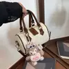 Dropshipping Transfronterizo Bolso Boston de Cuero Genuino Repujado para Mujer Nuevo Modelo 2026 Bolso de Hombro Bolso de Mano Bolso Cruzado