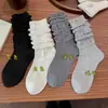 Calcetines Retro de Encaje Perezoso para Mujer Otoño Invierno Color Sólido Algodón Resistentes al Olor Media Pantorrilla Personalidad Puño de Burbuja Calcetines con Volantes