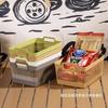 F857 cesta de almacenamiento de lujo ligero cesta tejida de ratán snacks cesta de almacenamiento de exhibición de frutas para supermercado venta al por mayor de dos yuanes