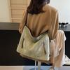 Bolsa de Textura de Alta Qualidade Transfronteiriça Feminina de Grande Capacidade 2025 Nova Moda Mochila de Moda Bolsa Transversal Multifuncional
