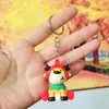 Llavero de Goma Suave 3D de Dibujos Animados Serie Papá Noel Colgante Creativo de Bolsa de Regalo Pequeña para Fiestas Caja Sorpresa