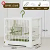 Venta al por mayor de fabricantes de jaulas de plástico para pájaros nuevas para uso doméstico, adecuadas para loros, periquitos y otras aves, a prueba de salpicaduras, transparentes, para cría, accesorios para mascotas