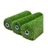 Alfombra de césped artificial para uso en exteriores, adecuada para patios, balcones y como borde decorativo; césped sintético de plástico verde para campo de fútbol; alfombra de césped artificial