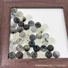 Pingente de Paz em Jade Natural com Urso, Flor de Cinco Pétalas e Padrão de Nuvem, Apresentando Manchas Pretas Semelhantes a Algodão, Acessórios de Jade para Atacado