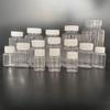 Botellas pequeñas de medicina botellas de boca ancha 100 200 300ml ml transparentes botellas de plástico de boca grande botellas para polvo de pigmento