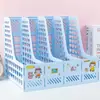 Estante para Archivos Multicapa Marco de Cuatro Columnas Suministros de Oficina Atril Caja de Almacenamiento para Escritorio Estudiante Marco para Archivos