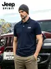 Camisa Polo de Secagem Rápida Jeep Spirit Jeep Masculina de Verão com Gola e Manga Curta Top Esportivo Casual para Negócios