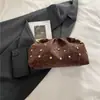 Nova Bolsa Popular de Outono Tendência Contas Plissada Bolinho Nuvem Versátil Elegante Clutch Plissado Bolsa de Festa