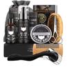 Conjunto Completo de Cuidados com a Barba Masculina Transfronteiriça de 5 Peças Pente de Barba Perfumado Pente Dupla Face com Rolo Líquido para Crescimento da Barba