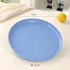 Bandeja Redonda Creativa Engrosada, Bandeja de Almacenamiento para Juego de Té, Bandeja de Frutas, Bandeja para Tazas de Agua, Bandeja de Servir, Bandeja Doméstica para Pan