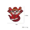 Patches de Tecido Bordados para o Ano da Serpente, Estilo Ano Novo, Serpente Auspiciosa, Bênçãos de Boa Sorte e Prosperidade, Acessórios para Roupas, Patches Decorativos Cartoon Atacado