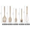 Juego de Utensilios de Cocina de Silicona de 21 Piezas Juego de Herramientas para Hornear y Cocinar Sartén Antiadherente Batidor de Huevos Espátula Cuchara Medidora de Cocina para el Hogar