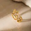 Anel Olho de Gato Completo em Diamante Laço Novo Estilo Chinês Anel de Alta Qualidade Lele Jewelry Coreano Luxo Leve Estilo Pequeno Perfume Feminino