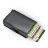 Portatarjetas de Doble Capa Antirrobo RFID Gran Capacidad Múltiples Ranuras para Tarjetas Protector de Tarjeta de Crédito Clip Metálico para Tarjetas Almacenamiento de Billetera para Monedas