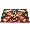 Felpudo de Entrada Navideño Árbol de Navidad Antideslizante Baño Inodoro Resistente a Manchas Felpudo Decorativo Fábrica