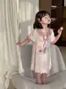 Bata Anmeiya para niñas ropa para padres e hijos vestido de verano bata de encaje Tencel Lyocell Anyang fabricantes de ropa para niños