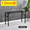 Estante para Mesa Plegable Mesa Larga Estante para Mesa de Doble Capa Estante de Hierro Patas de Mesa Patas de Mesa de una Sola Capa Mesa de Comedor Sencilla Soporte Blanco Cómo Vela Tú